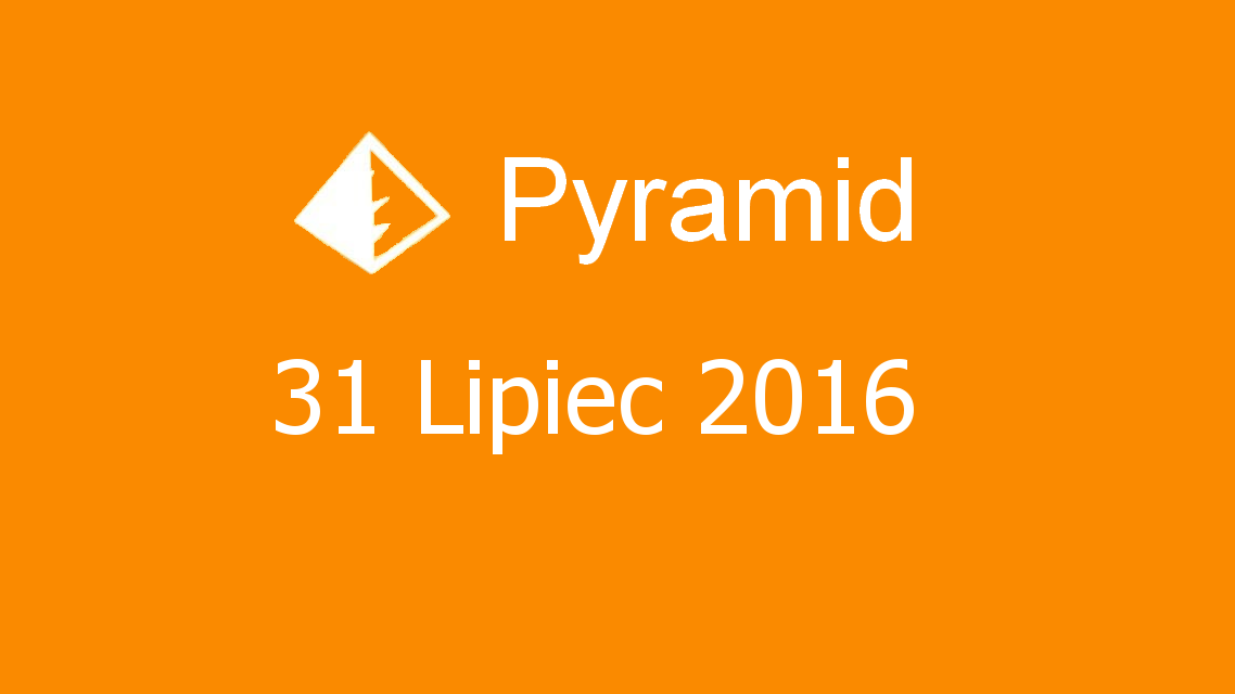 Microsoft solitaire collection - Pyramid - 31 Lipiec 2016