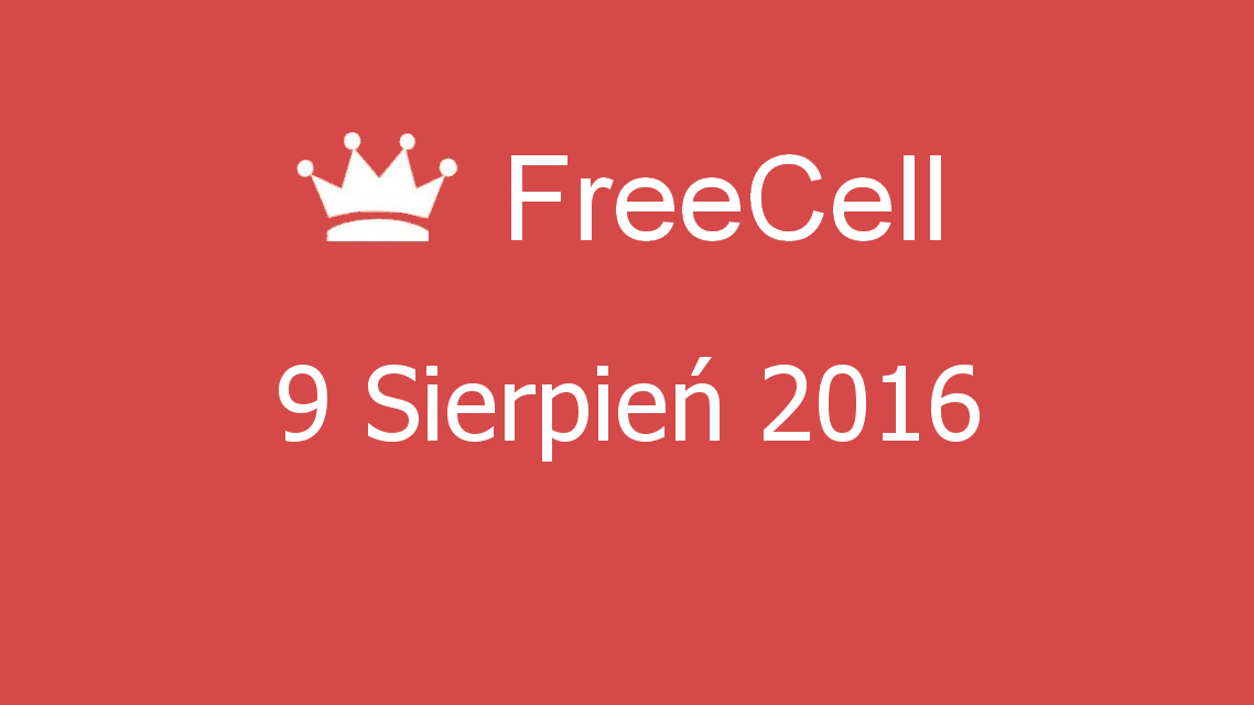 Microsoft solitaire collection - FreeCell - 09 Sierpień 2016
