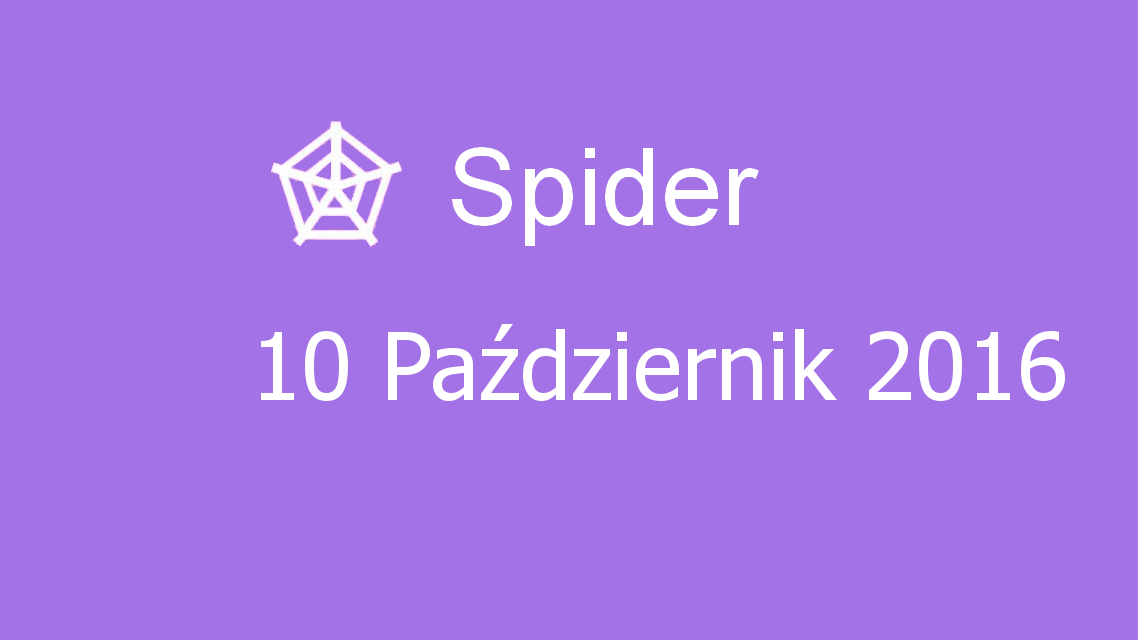 Microsoft solitaire collection - Spider - 10 Październik 2016