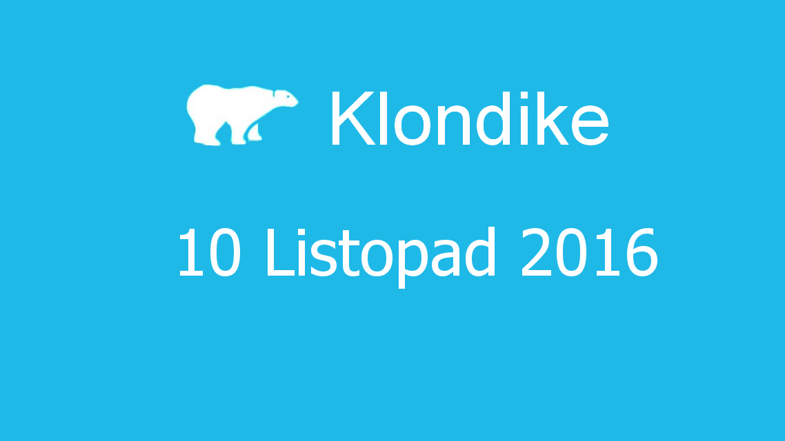Microsoft solitaire collection - klondike - 10 Listopad 2016