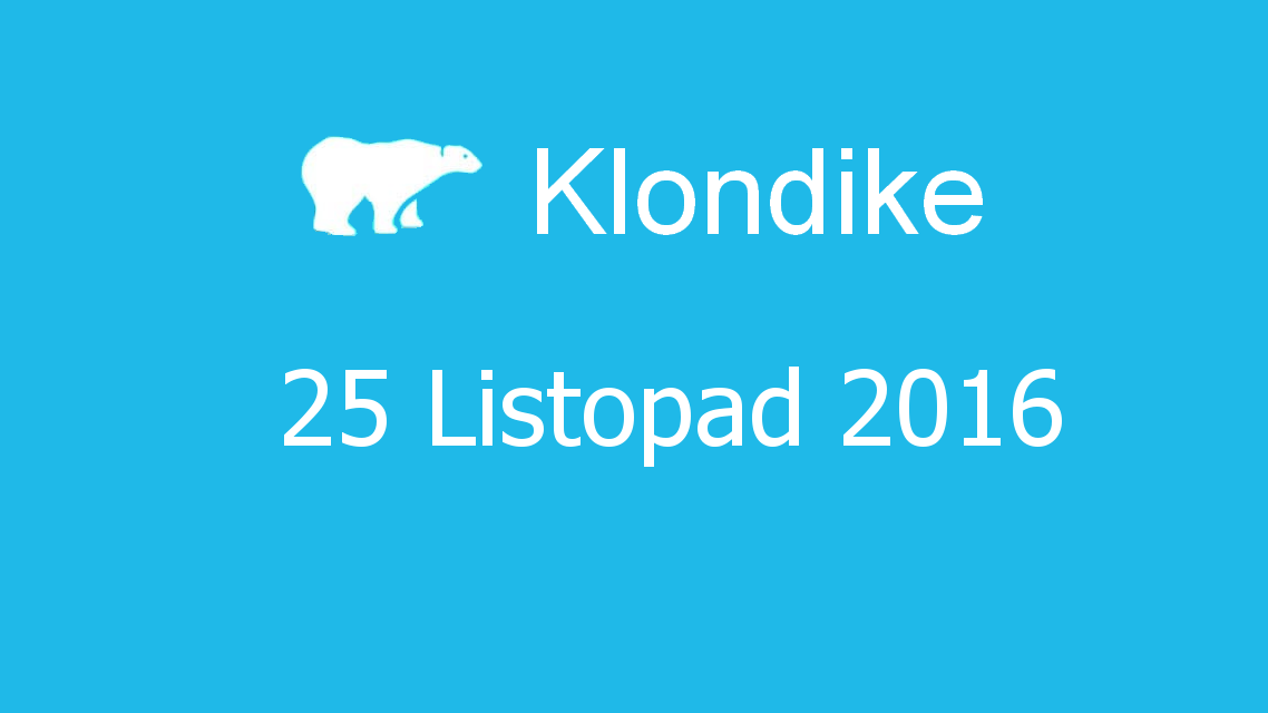 Microsoft solitaire collection - klondike - 25 Listopad 2016