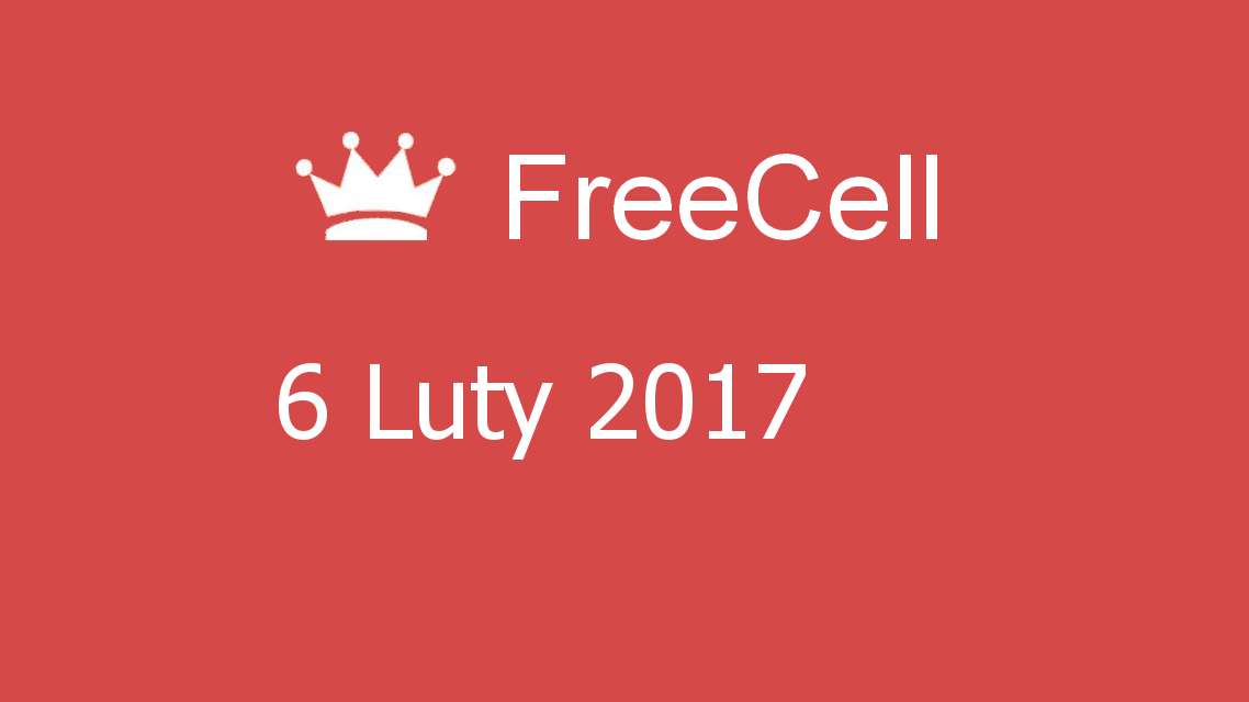 Microsoft solitaire collection - FreeCell - 06 Luty 2017