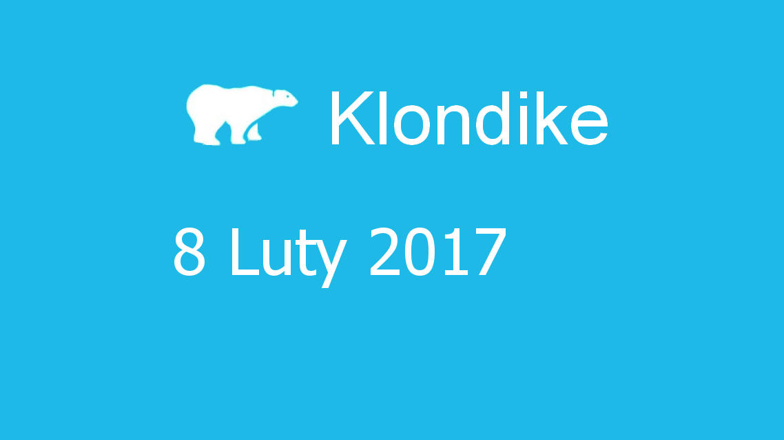 Microsoft solitaire collection - klondike - 08 Luty 2017