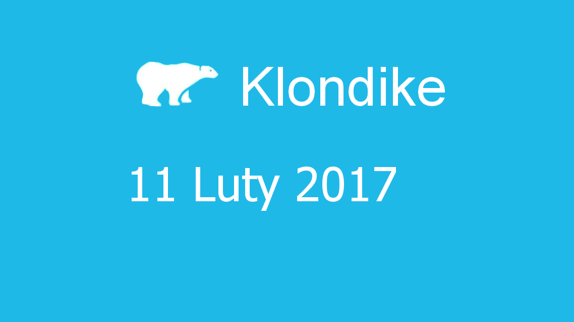 Microsoft solitaire collection - klondike - 11 Luty 2017