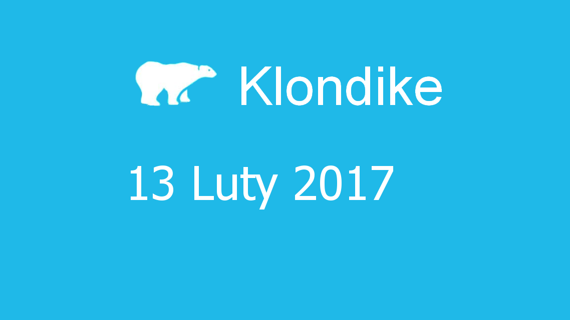 Microsoft solitaire collection - klondike - 13 Luty 2017