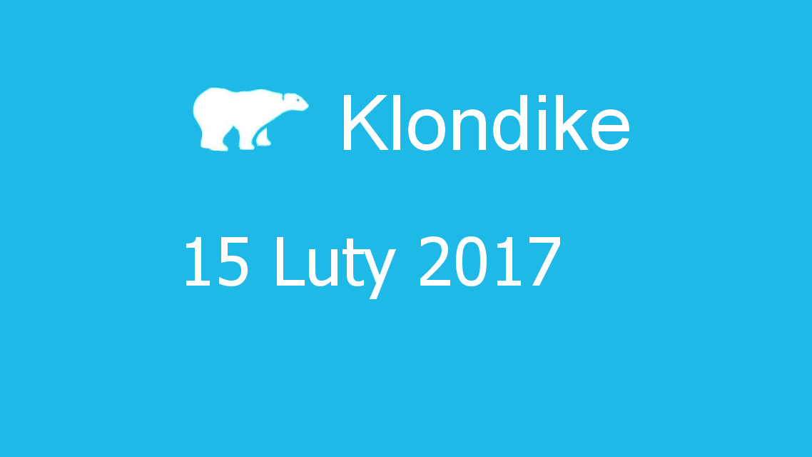 Microsoft solitaire collection - klondike - 15 Luty 2017