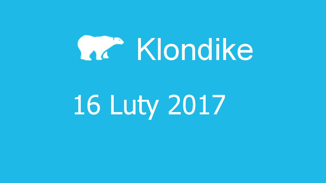 Microsoft solitaire collection - klondike - 16 Luty 2017