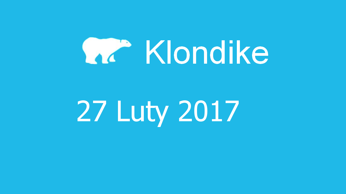 Microsoft solitaire collection - klondike - 27 Luty 2017