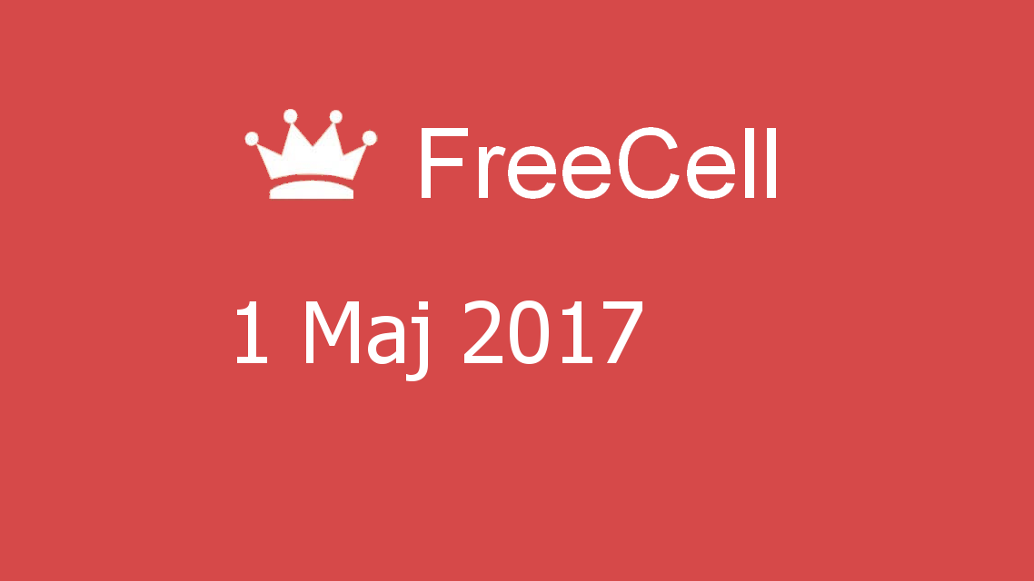 Microsoft solitaire collection - FreeCell - 01 Maj 2017