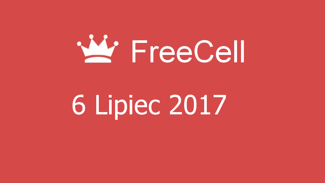 Microsoft solitaire collection - FreeCell - 06 Lipiec 2017