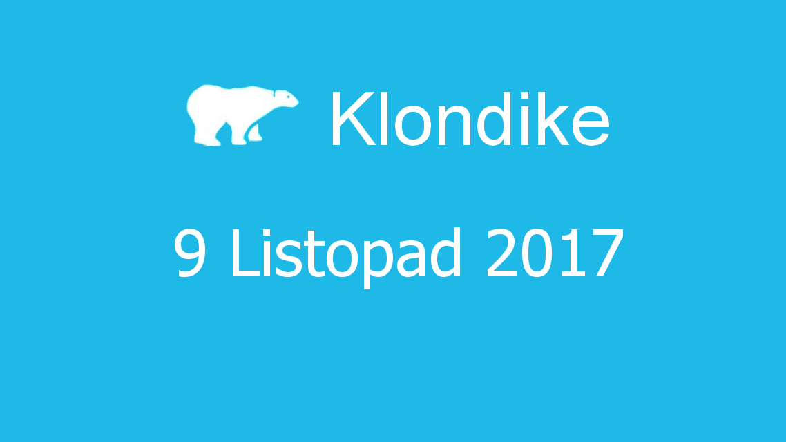 Microsoft solitaire collection - klondike - 09 Listopad 2017