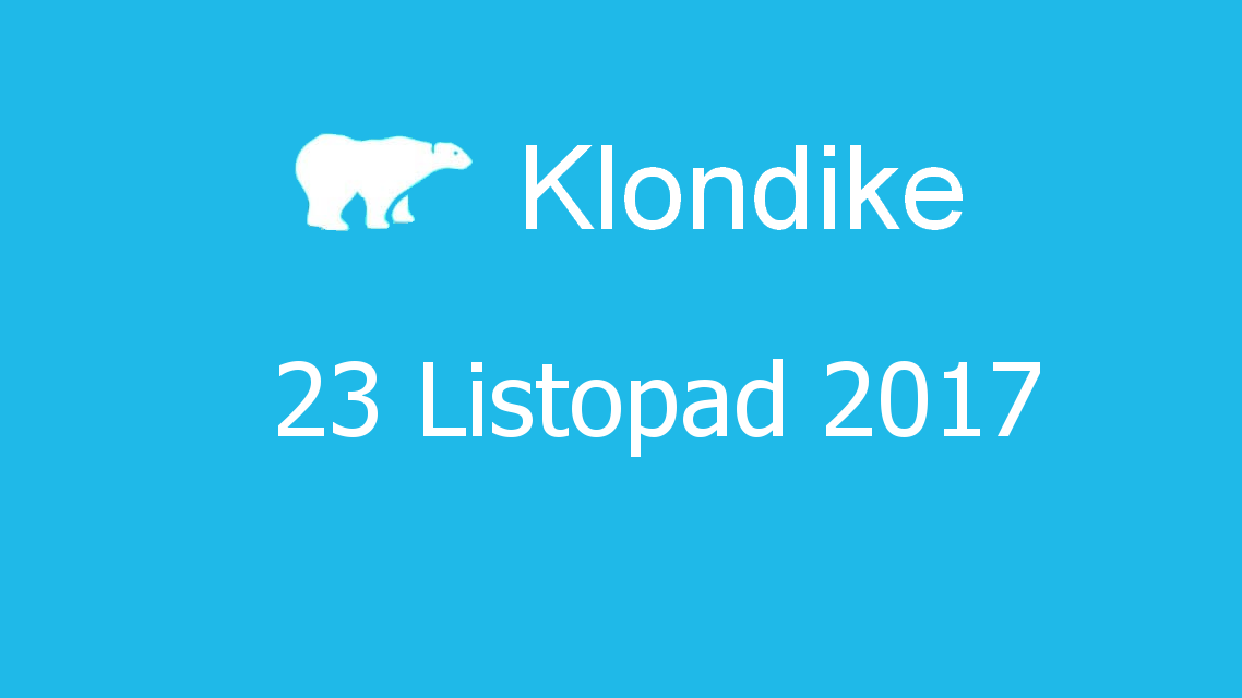 Microsoft solitaire collection - klondike - 23 Listopad 2017