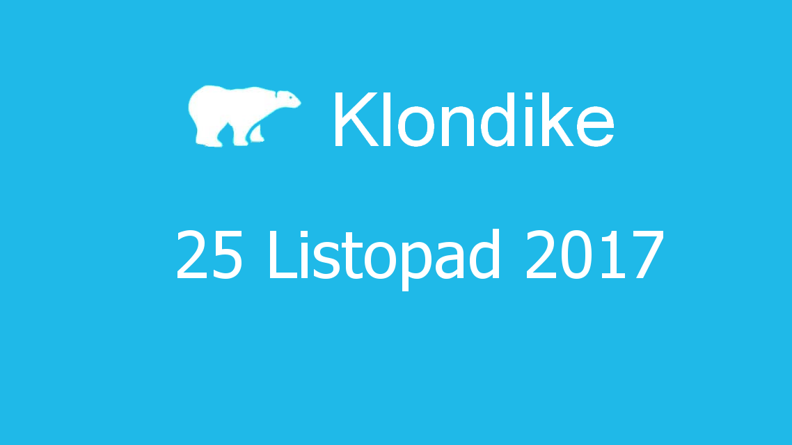 Microsoft solitaire collection - klondike - 25 Listopad 2017
