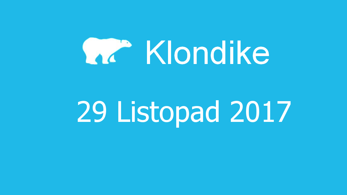 Microsoft solitaire collection - klondike - 29 Listopad 2017