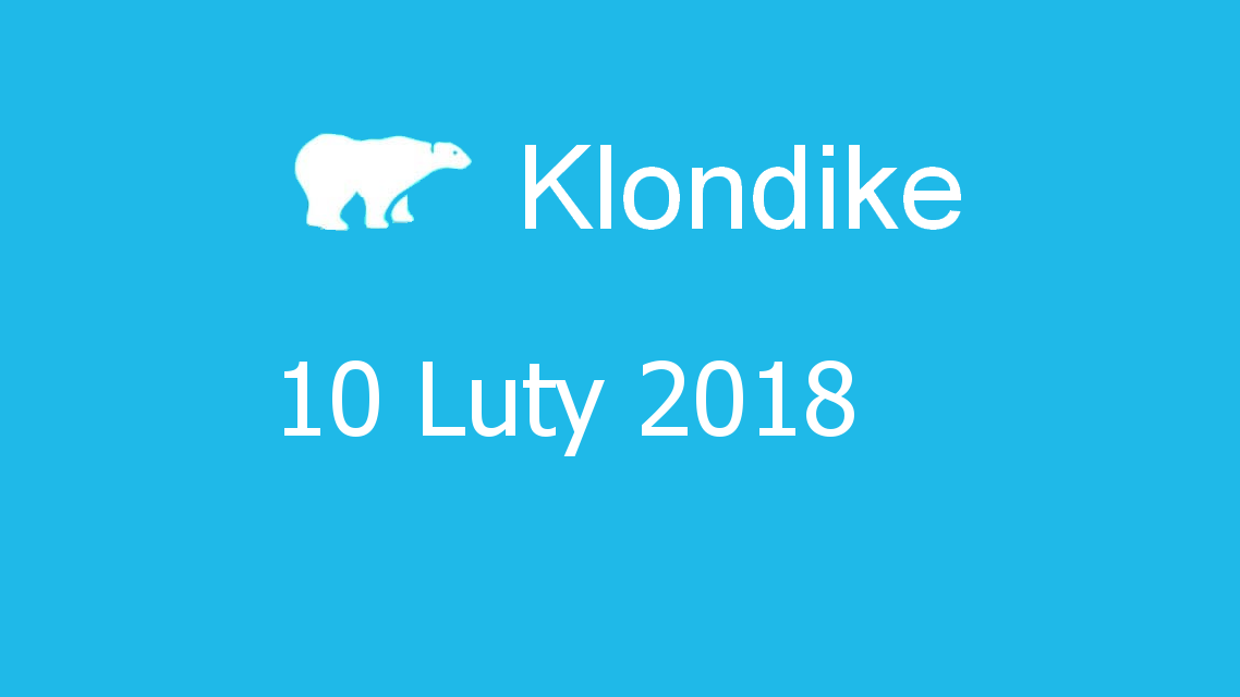 Microsoft solitaire collection - klondike - 10 Luty 2018