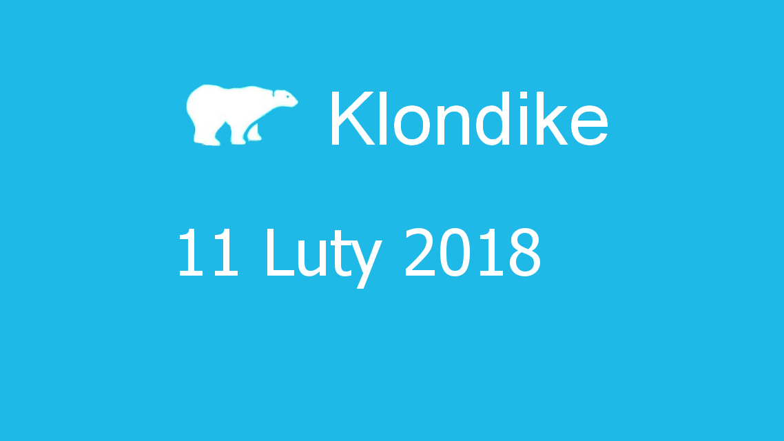 Microsoft solitaire collection - klondike - 11 Luty 2018