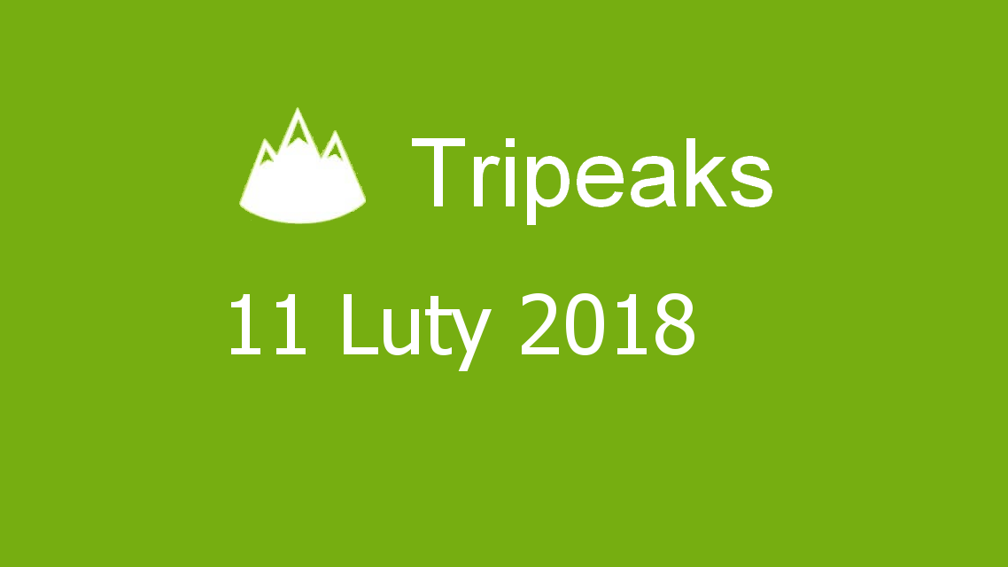 Microsoft solitaire collection - Tripeaks - 11 Luty 2018