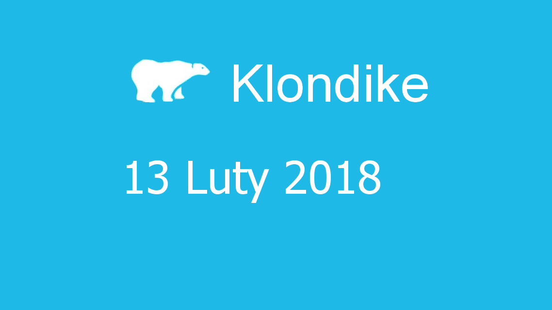 Microsoft solitaire collection - klondike - 13 Luty 2018