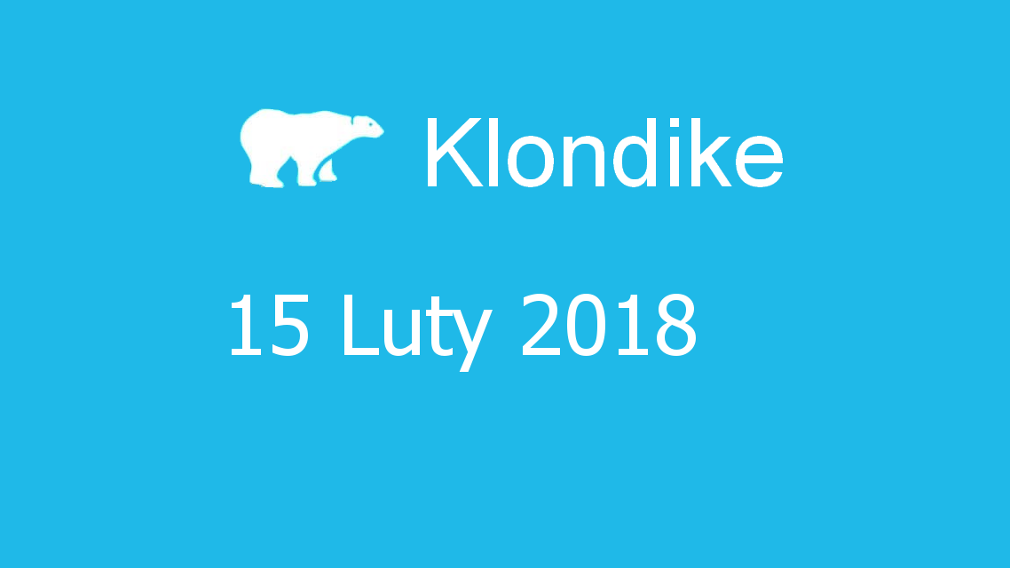 Microsoft solitaire collection - klondike - 15 Luty 2018