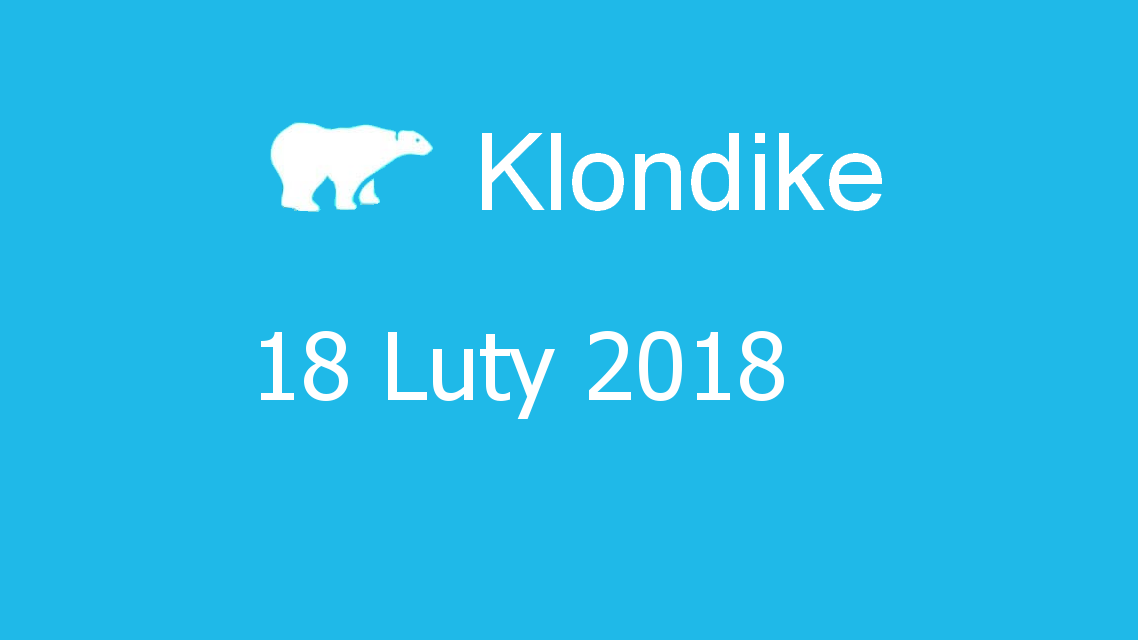 Microsoft solitaire collection - klondike - 18 Luty 2018