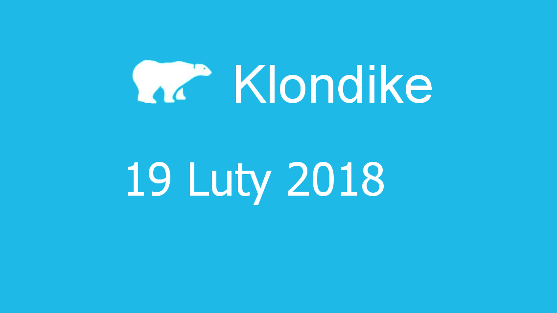 Microsoft solitaire collection - klondike - 19 Luty 2018