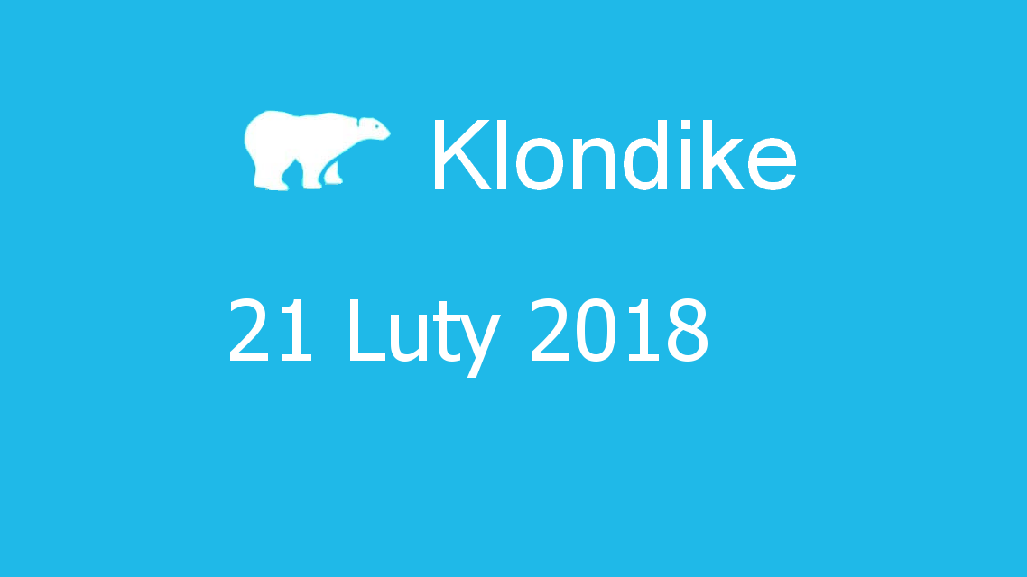 Microsoft solitaire collection - klondike - 21 Luty 2018