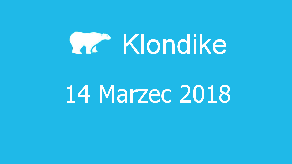 Microsoft solitaire collection - klondike - 14 Marzec 2018