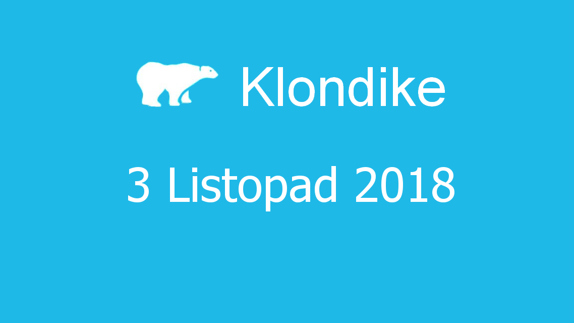 Microsoft solitaire collection - klondike - 03 Listopad 2018