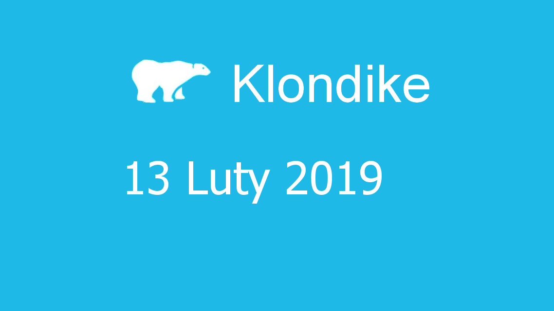 Microsoft solitaire collection - klondike - 13 Luty 2019