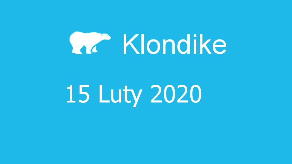 Microsoft solitaire collection - klondike - 15 Luty 2020
