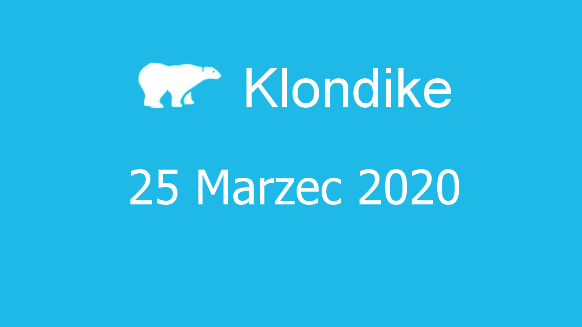 Microsoft solitaire collection - klondike - 25 Marzec 2020