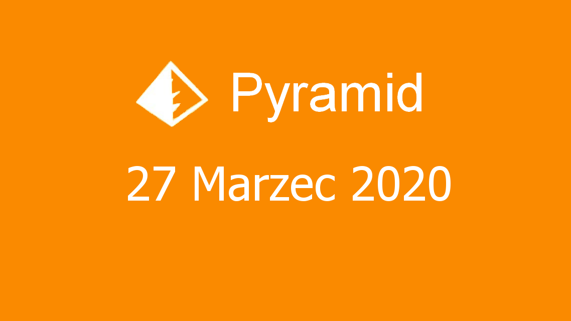 Microsoft solitaire collection - Pyramid - 27 Marzec 2020