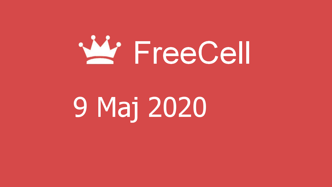 Microsoft solitaire collection - FreeCell - 09 Maj 2020