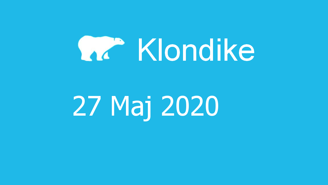 Microsoft solitaire collection - klondike - 27 Maj 2020