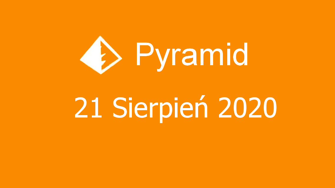 Microsoft solitaire collection - Pyramid - 21 Sierpień 2020
