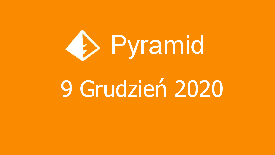 Microsoft solitaire collection - Pyramid - 09 Grudzień 2020