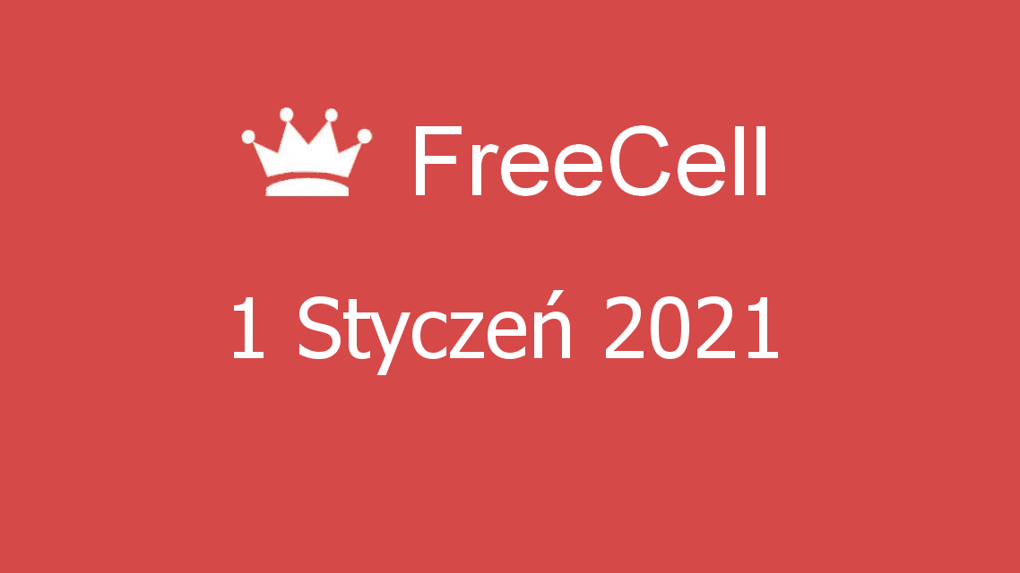 Microsoft solitaire collection - freecell - 01 styczeń 2021