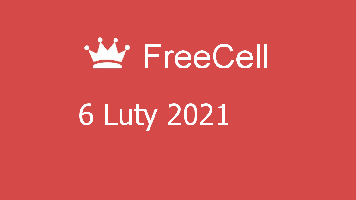 Microsoft solitaire collection - freecell - 06 luty 2021