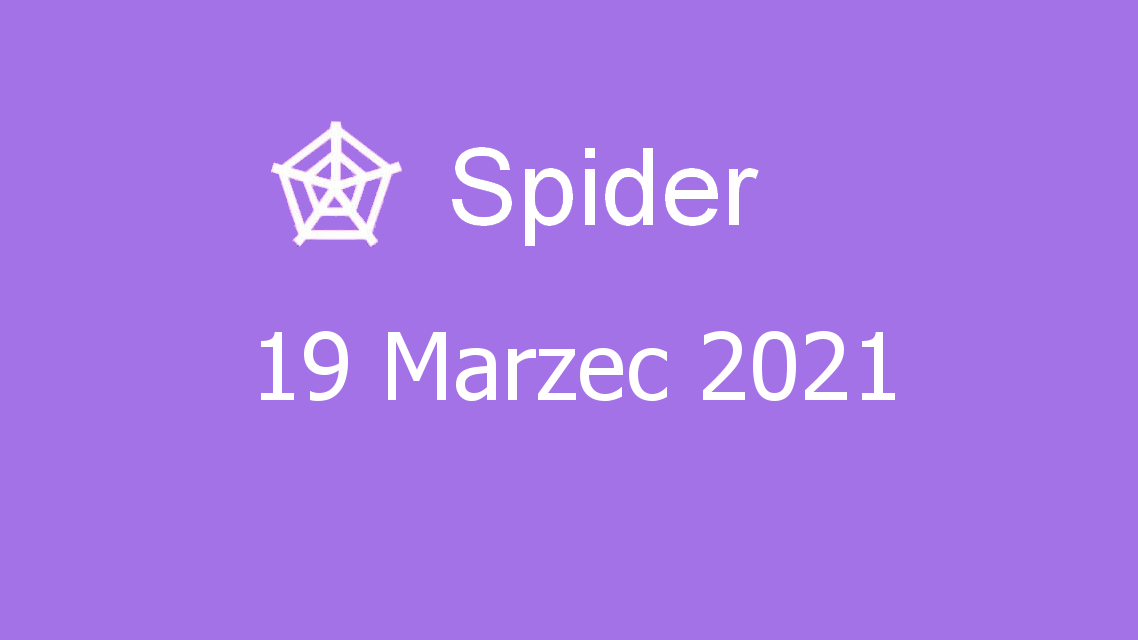 Microsoft solitaire collection - spider - 19 marzec 2021