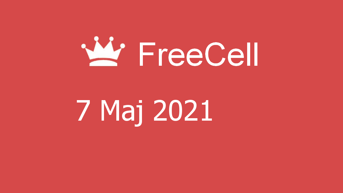 Microsoft solitaire collection - freecell - 07 maj 2021