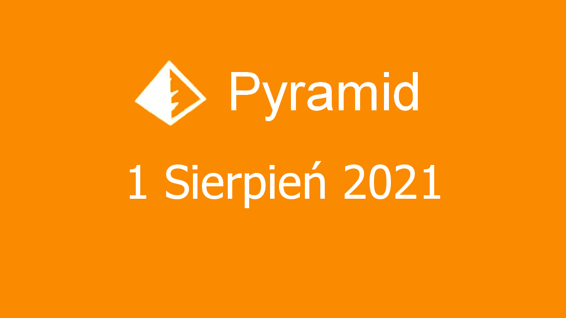 Microsoft solitaire collection - pyramid - 01 sierpień 2021