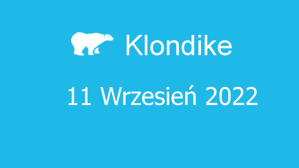 Microsoft solitaire collection - klondike - 11 wrzesień 2022