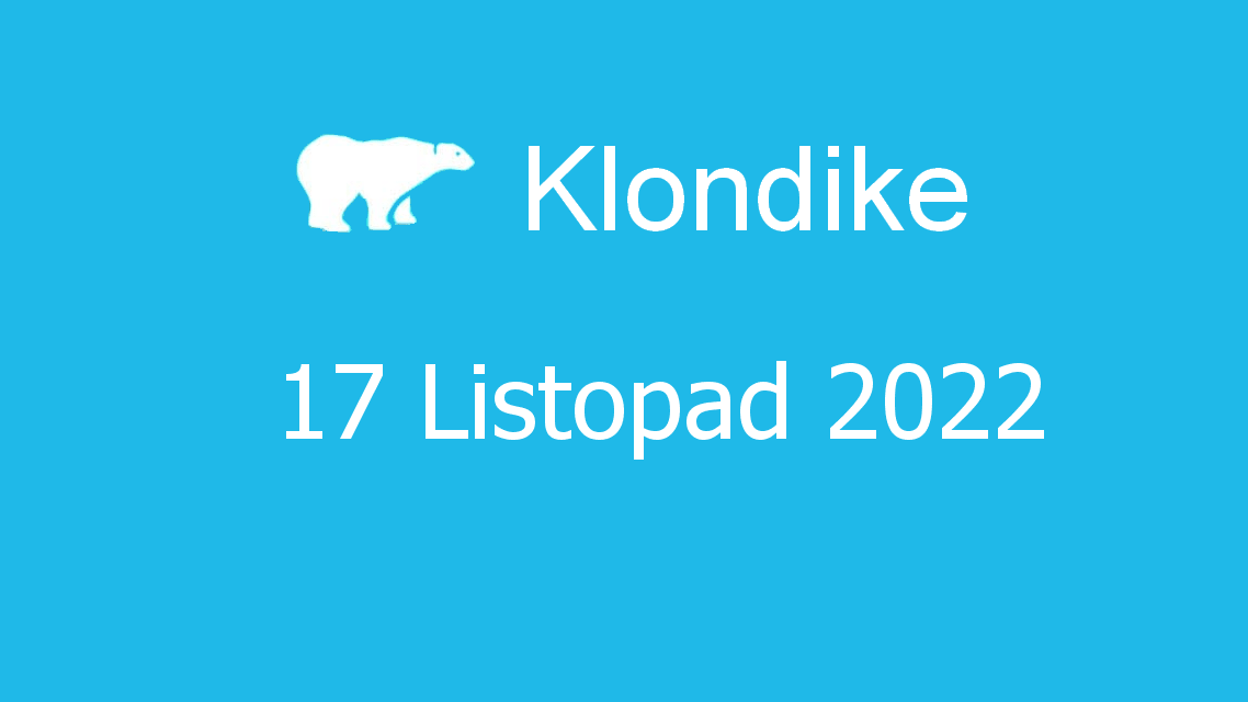 Microsoft solitaire collection - klondike - 17 listopad 2022