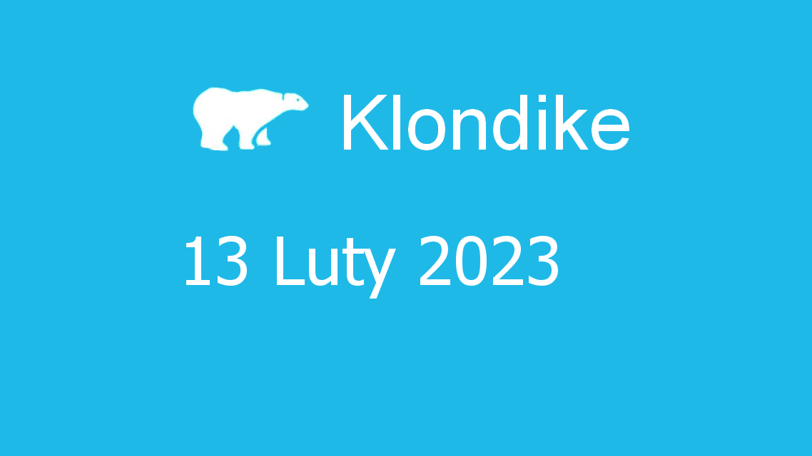 Microsoft solitaire collection - klondike - 13 luty 2023
