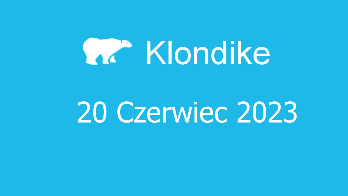 Microsoft solitaire collection - klondike - 20 czerwiec 2023
