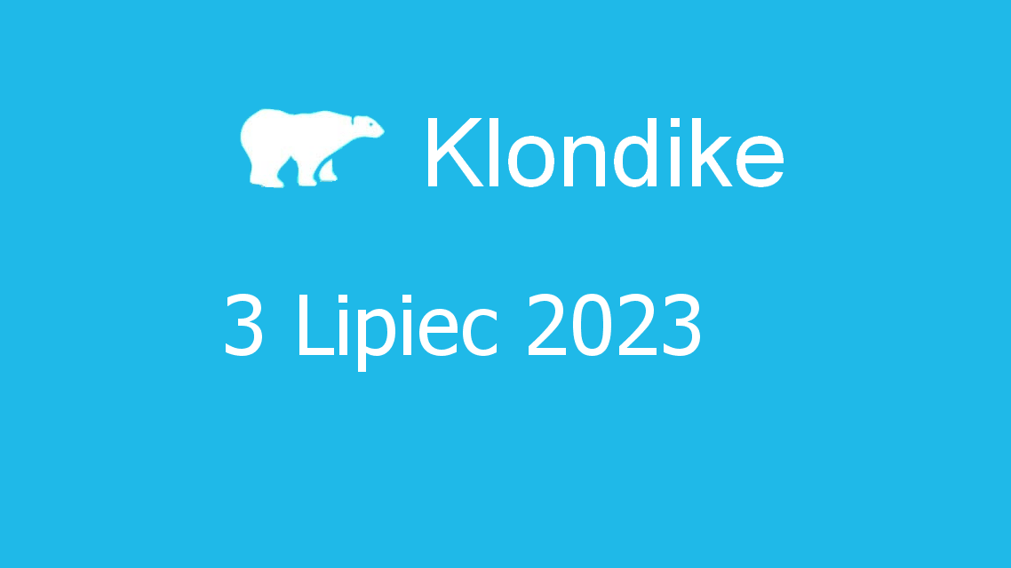 Microsoft solitaire collection - klondike - 03 lipiec 2023