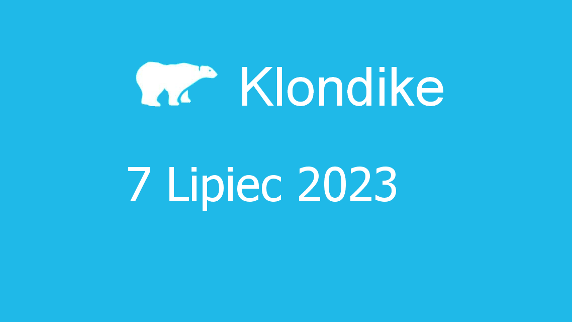 Microsoft solitaire collection - klondike - 07 lipiec 2023