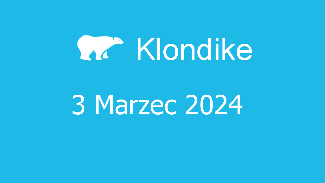 Microsoft solitaire collection - klondike - 03 marzec 2024