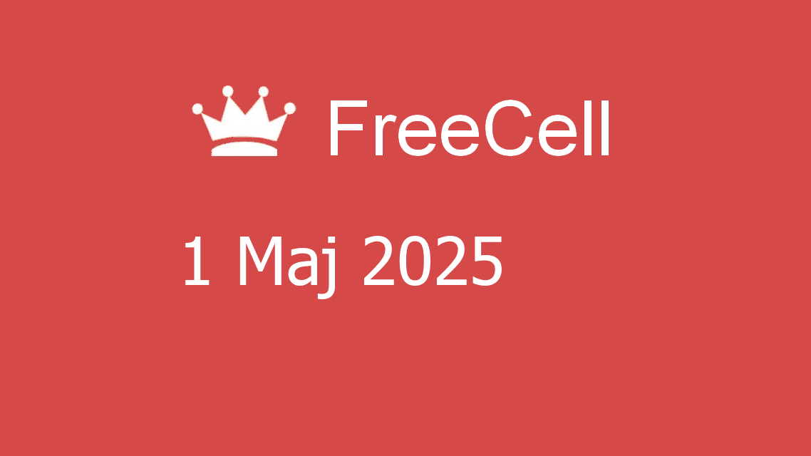 Microsoft solitaire collection - freecell - 01 maj 2025