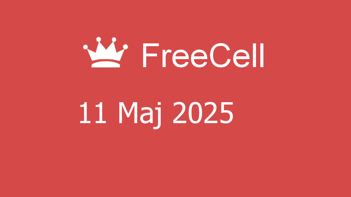 Microsoft solitaire collection - freecell - 11 maj 2025